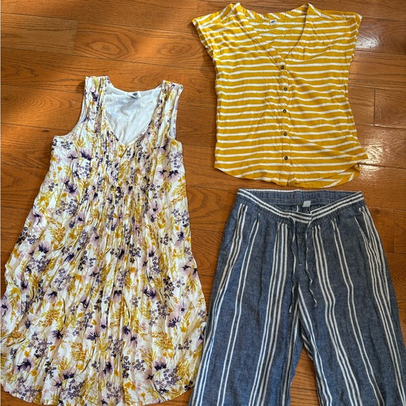 Old Navy Dresses & Skirts - Old Navy Women’s Size Small Bundle | Dress + Top + Linen Pants | Casual Summer